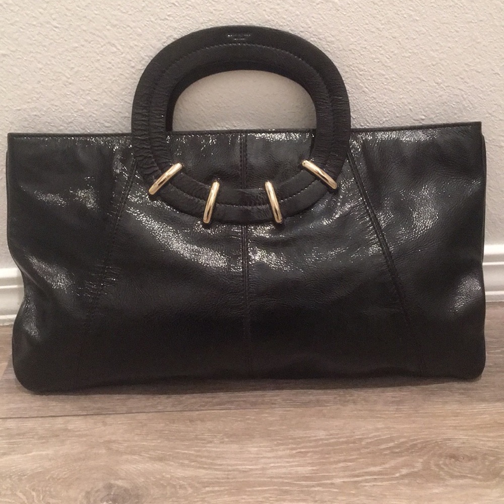 Kate Spade Black and Gold Clutch with Metallic Accents